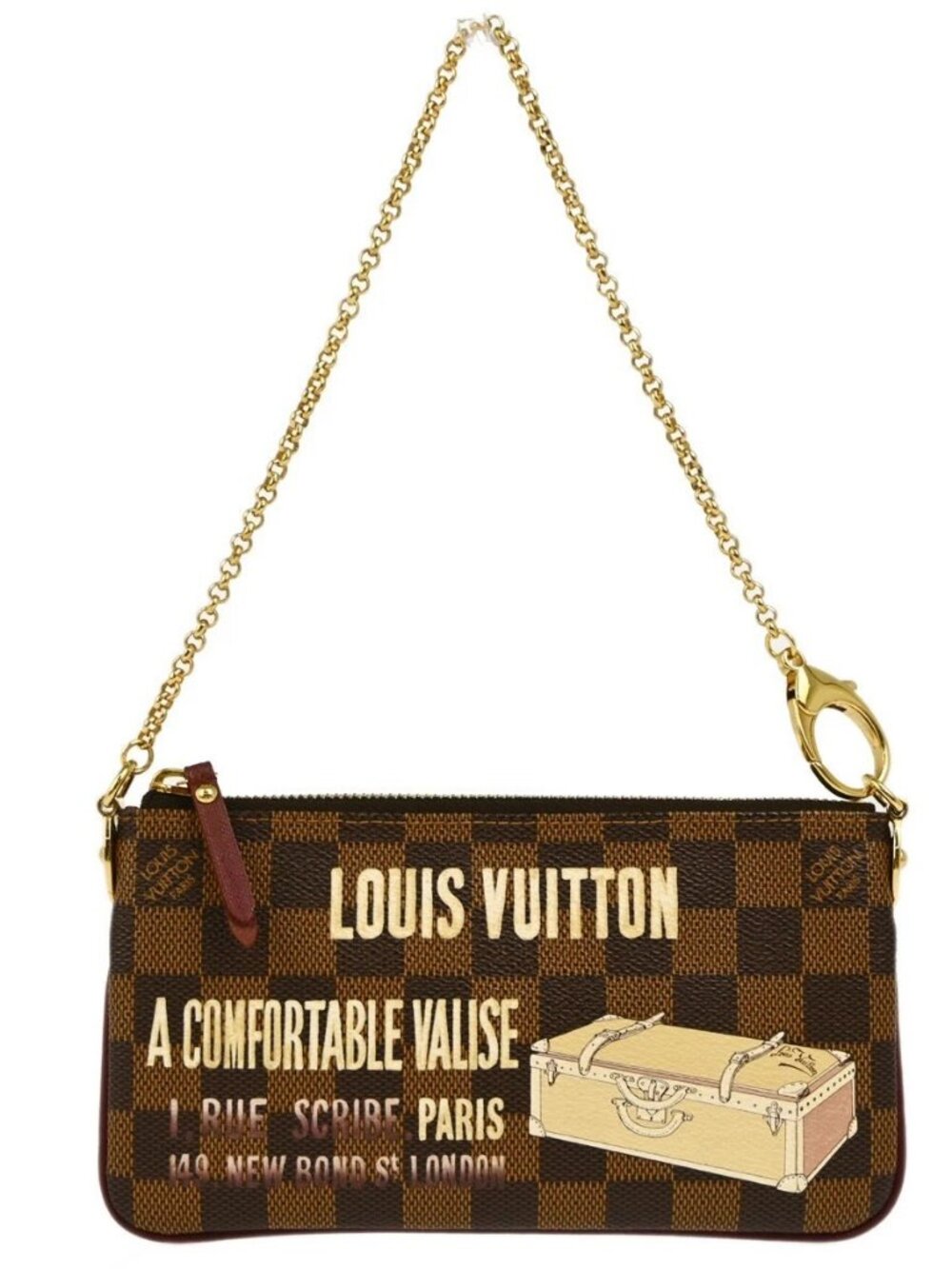 Louis Vuitton Damier Pochette Milla MM Handbag